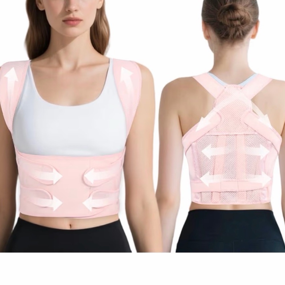 Adjustable Posture Corrector Vest for Women - Pink